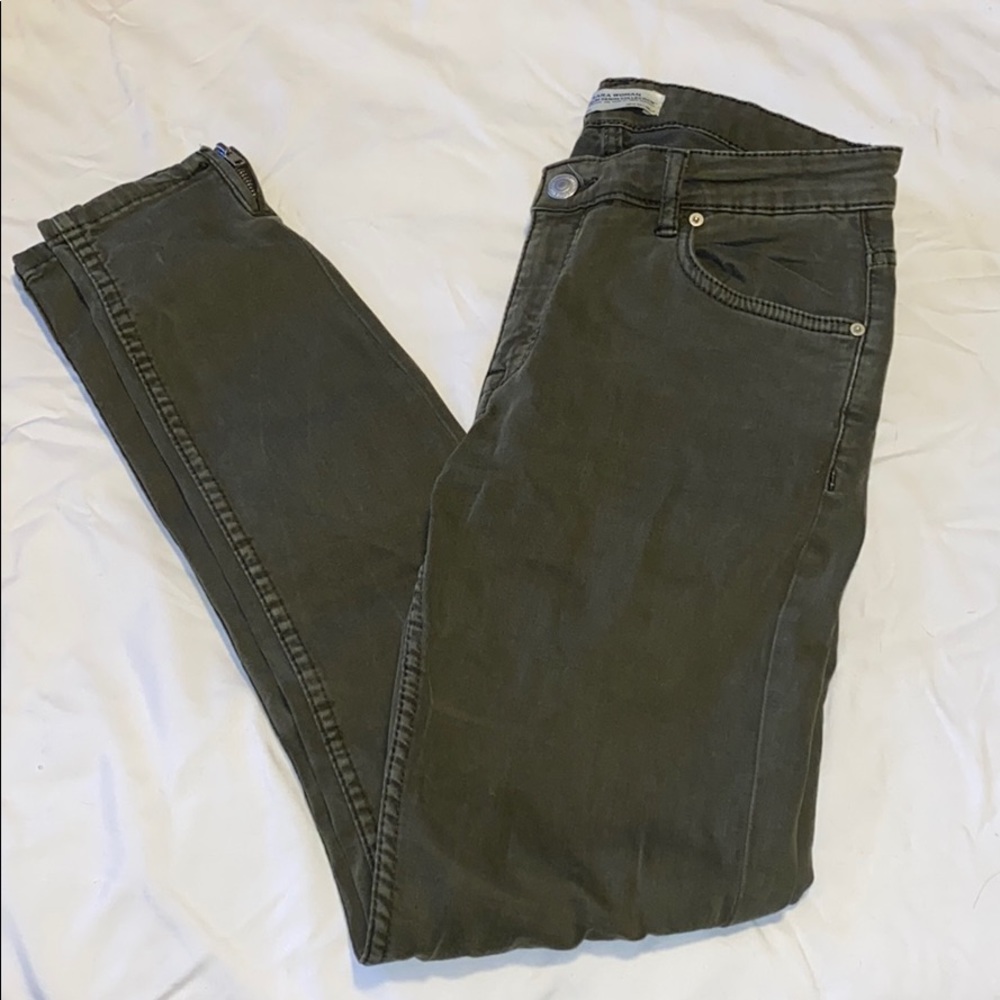 Zara dark green pants